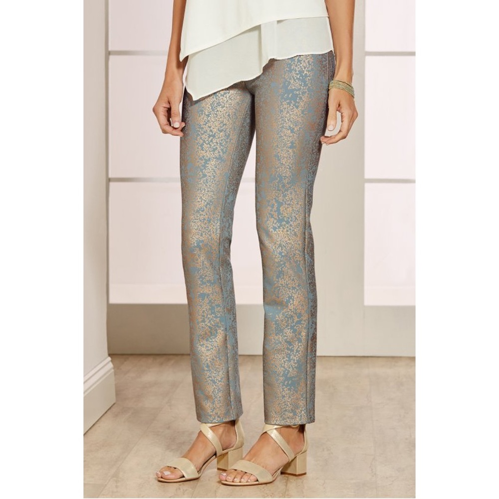 Soft Surroundings | Palladium Patterned Ankle Pant